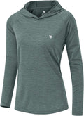 Womens UPF 50+ Sun Protection Hoodie Long Sleeve - Lightweight