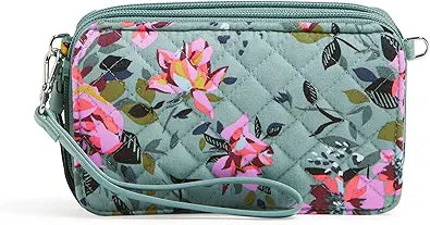 Vera Bradley Cotton All in One Crossbody Purse with RFID Protection