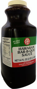 Halm's Hawaiian BBQ Bar-B-Que Sauce 64 Ounce Bottle - Big Marinade