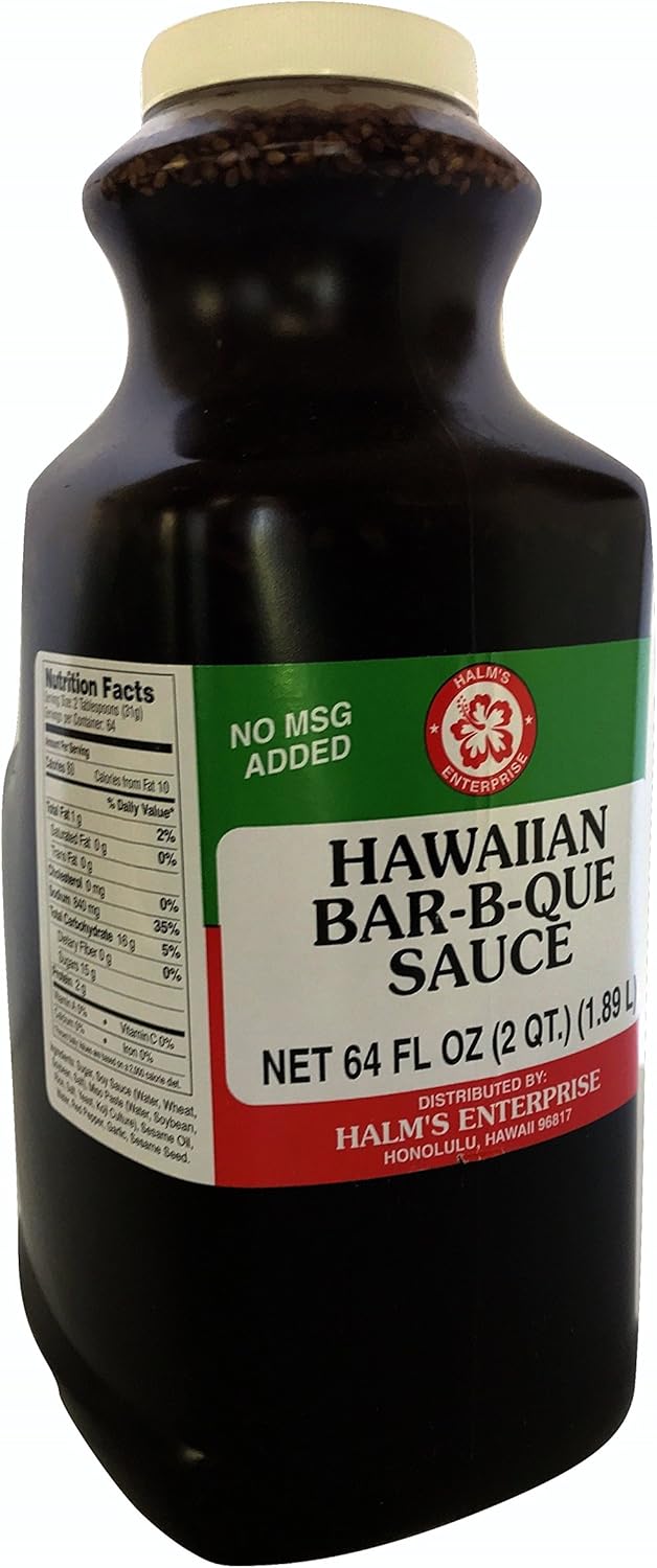 Halm's Hawaiian BBQ Bar-B-Que Sauce 64 Ounce Bottle Review