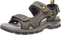 Men's Leather Hiking Sandals with Air Cushion - Comfortable