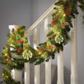 Prelit 2-Pack 9 ft Christmas Garland with Color Changing Lights