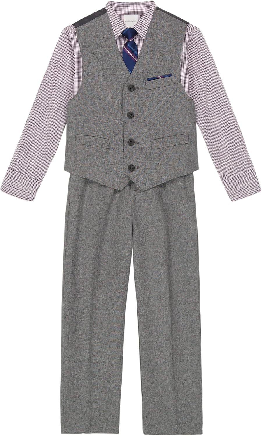 Van Heusen Boys 4-Piece Formal Suit Set for Stylish Occasions