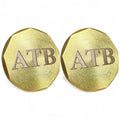 Custom Golf Ball Marker Duo - Brass & Copper - Unique Men's Golf Gift