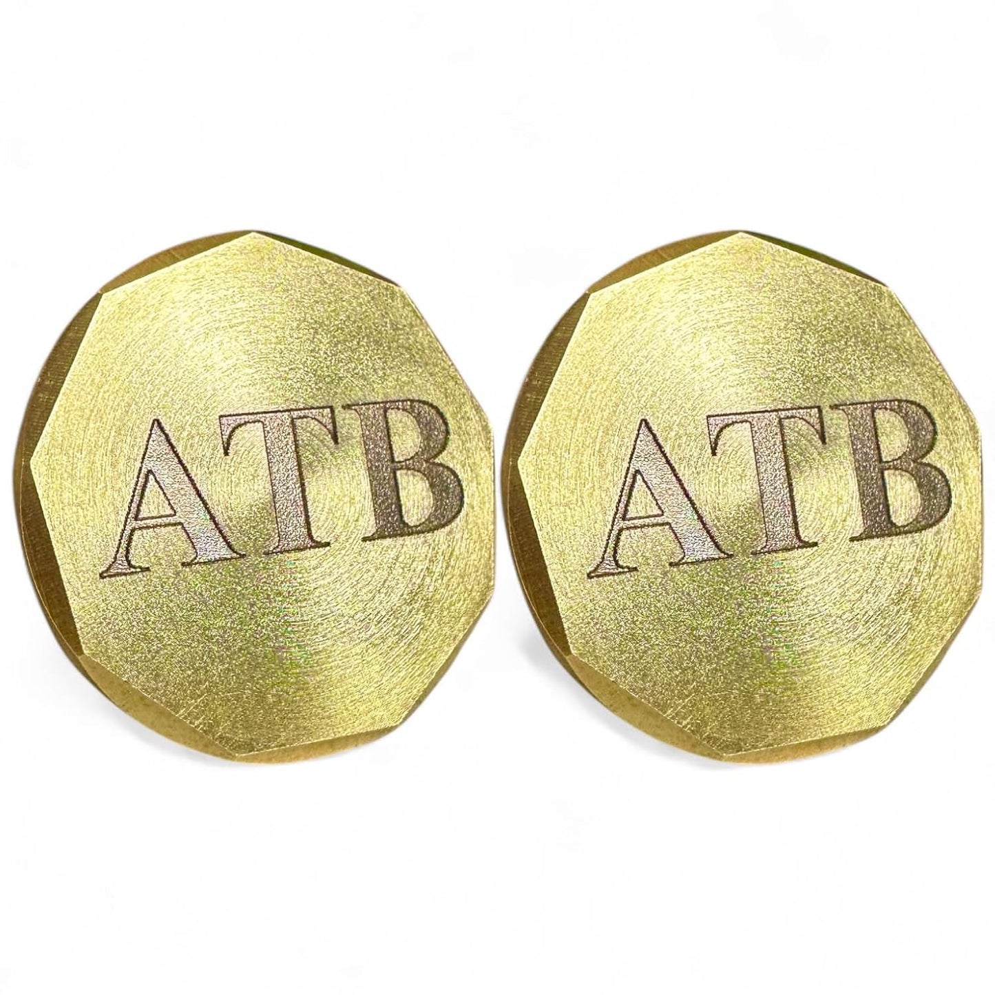 Custom Golf Ball Marker Duo - Brass & Copper - Unique Men's Golf Gift