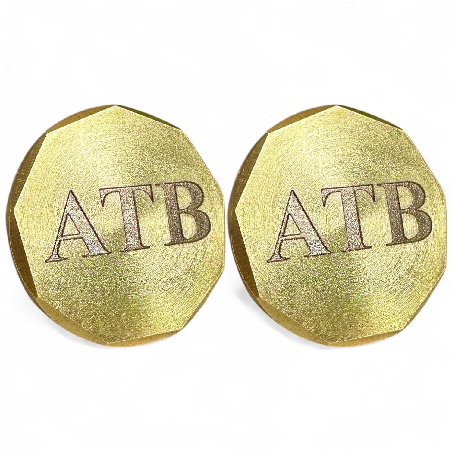 Custom Golf Ball Marker Duo - Brass & Copper - Unique Men's Golf Gift