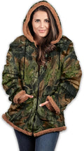 TrailCrest Ladies Smart Plush Sherpa Lined Hooded Sweater Jacket