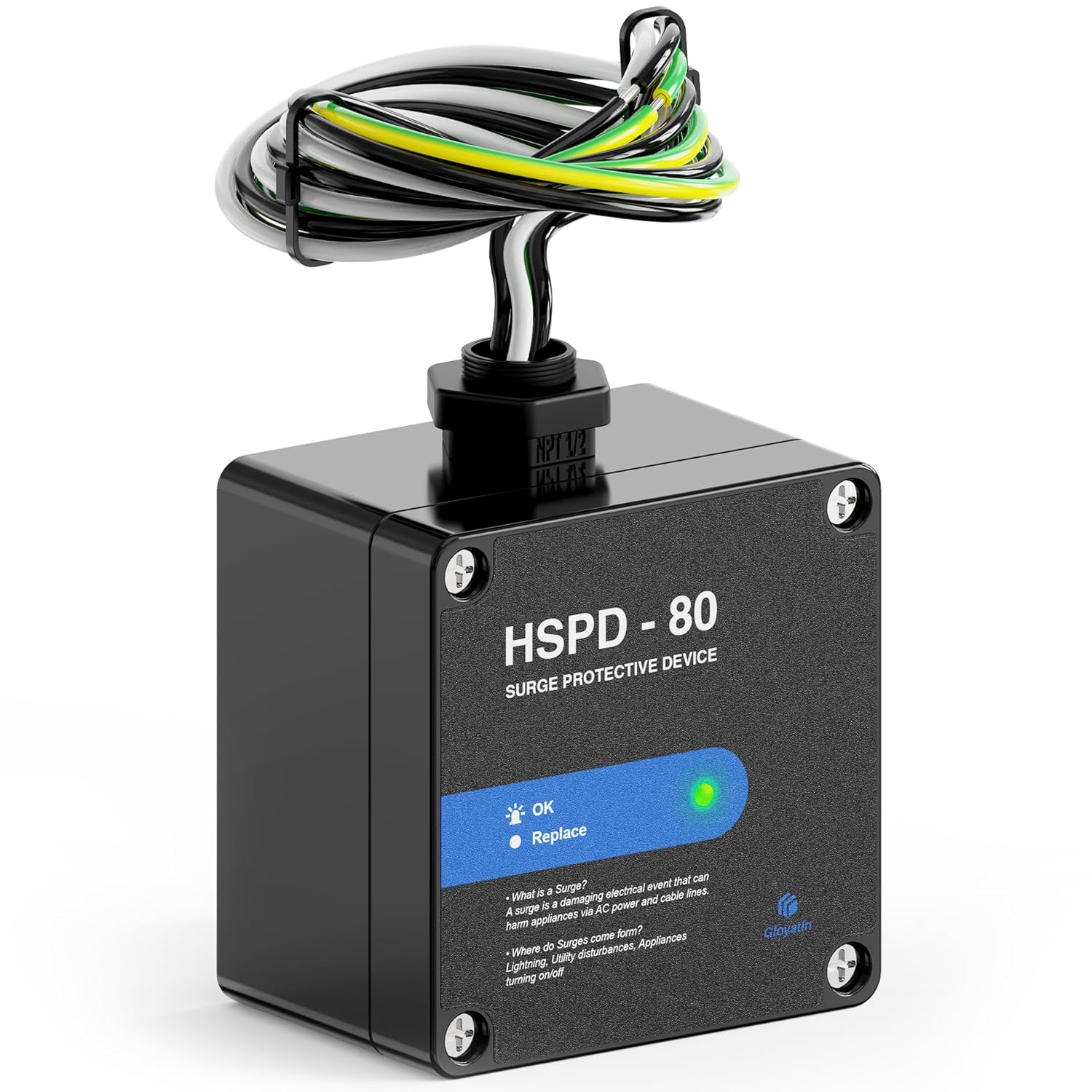 HSPD Square Whole Home Surge Protective Device for AC Protection
