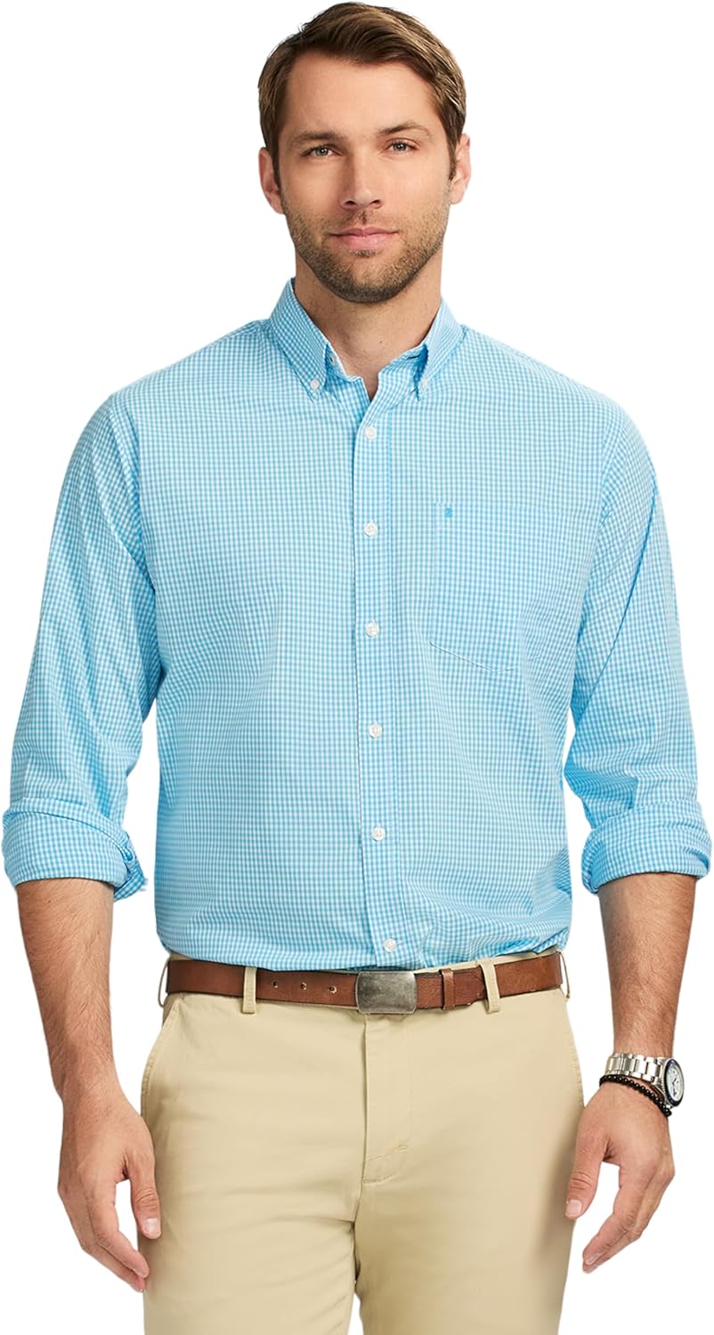 Izod Mens Performance Comfort Long Sleeve Shirt for All Occasions