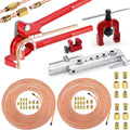 smseace 55Pack 3/16 in + 1/4 in Brake Line Kit - Complete 25 ft Set