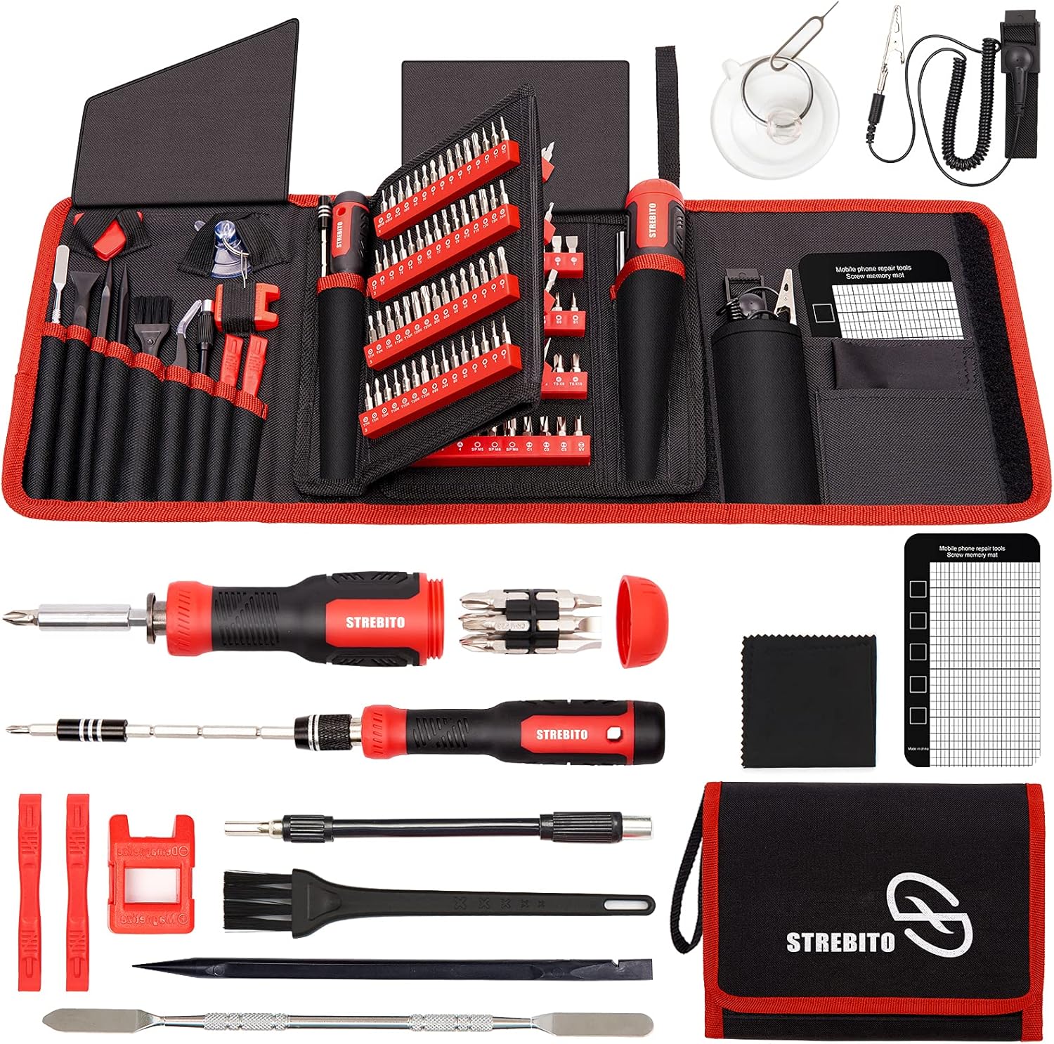 STREBITO Precision Screwdriver Set: 191-Piece Multi-Bit Kit