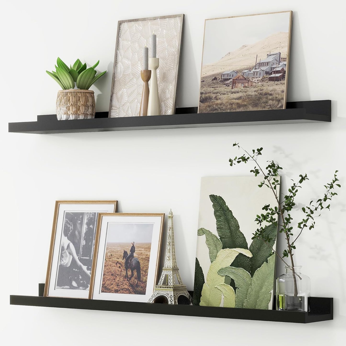Picture Ledge Shelf Set of 2 for Kids Bookshelf and Decor