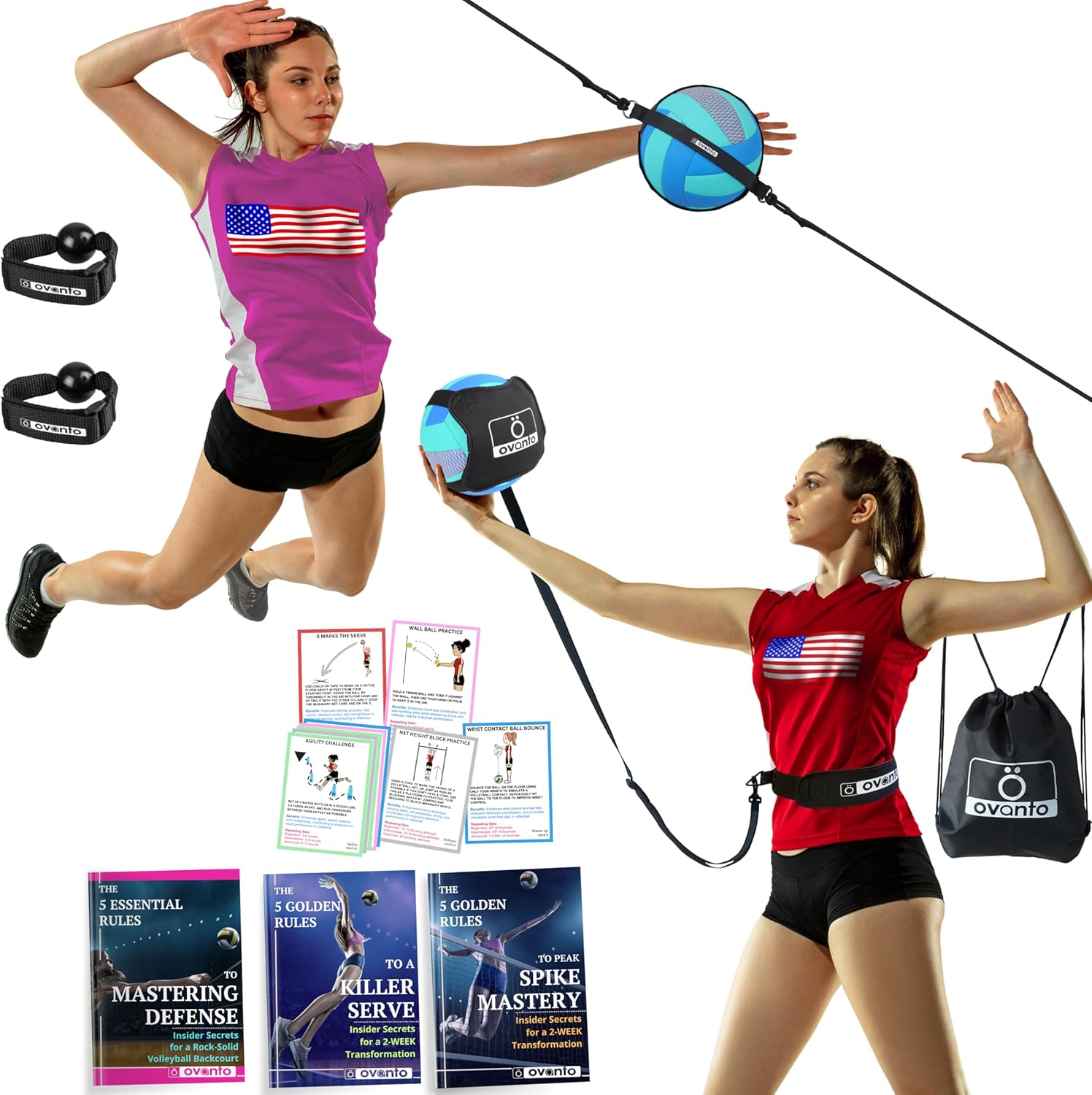 OVANTO Volleyball Training Equipment Aid for Pro-Level Skills