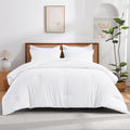 Andency White Super King Plus Comforter Set - Oversized 128x120 in