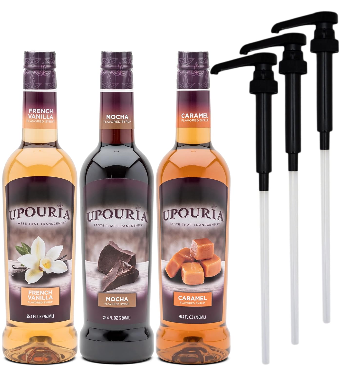 Sunny Sky Upouria Coffee Syrup Variety Pack - Vegan and Kosher