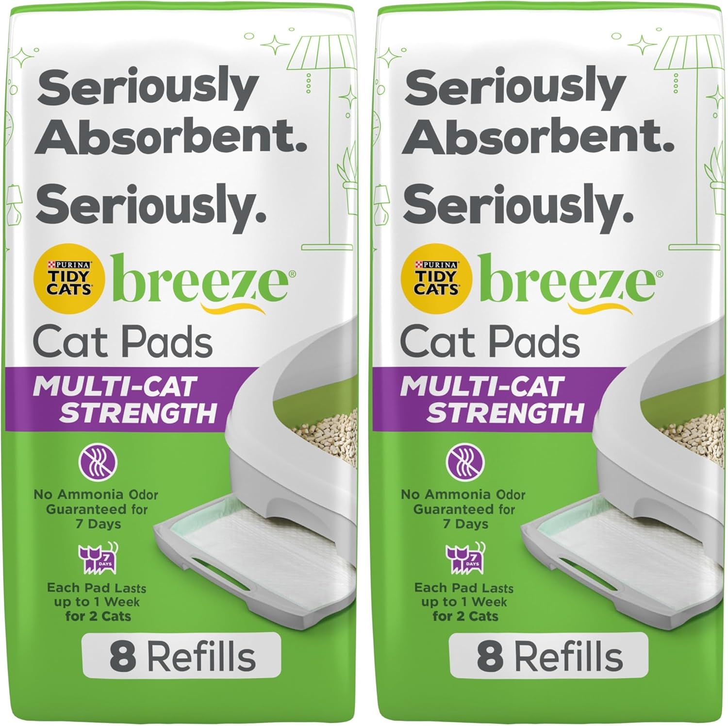 Purina Tidy Cats Breeze Pads Refill Pack for Multi Cat Homes