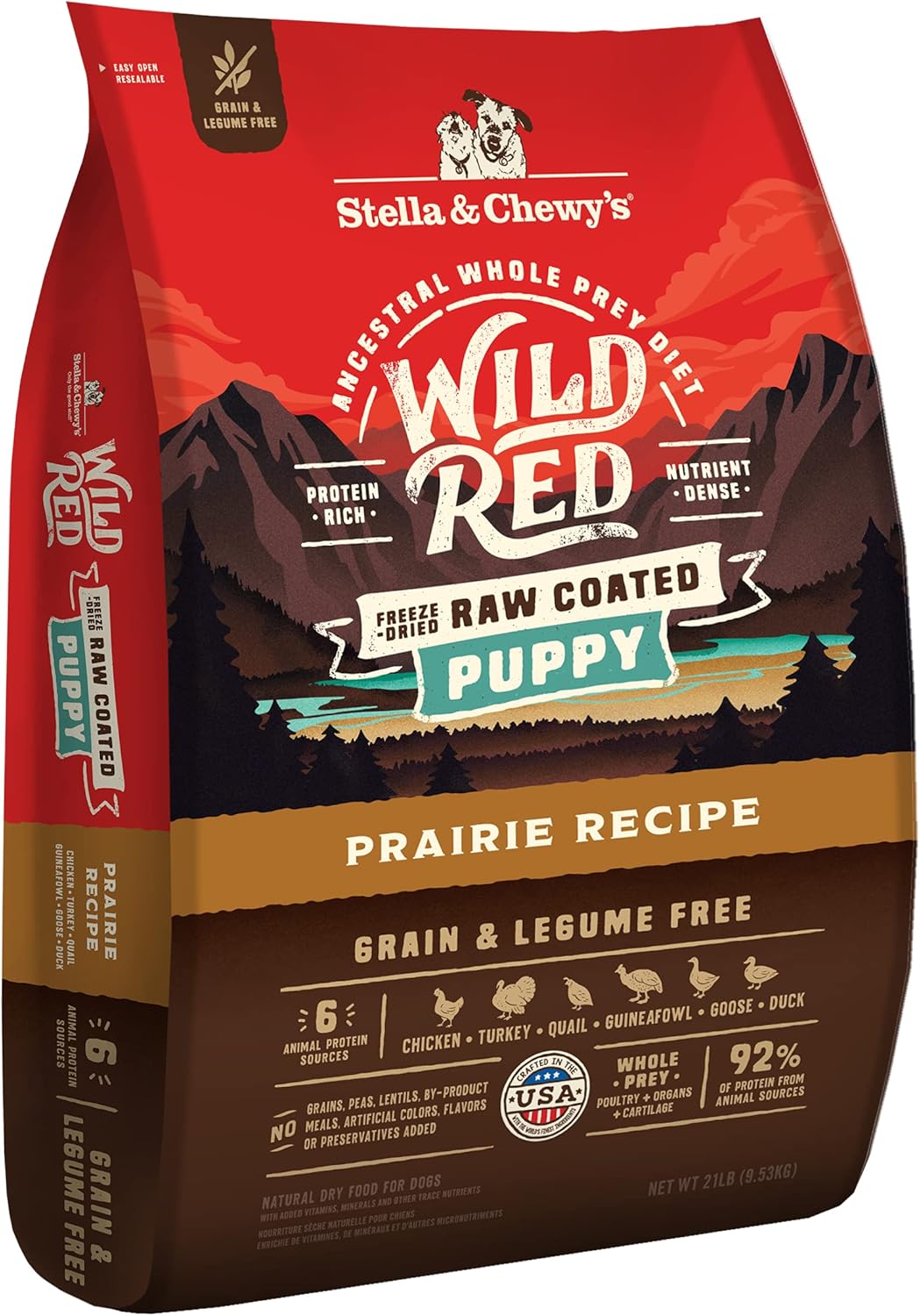 Stella & Chewy's Wild Red Dry Dog Food for Puppies, 21 lb Bag