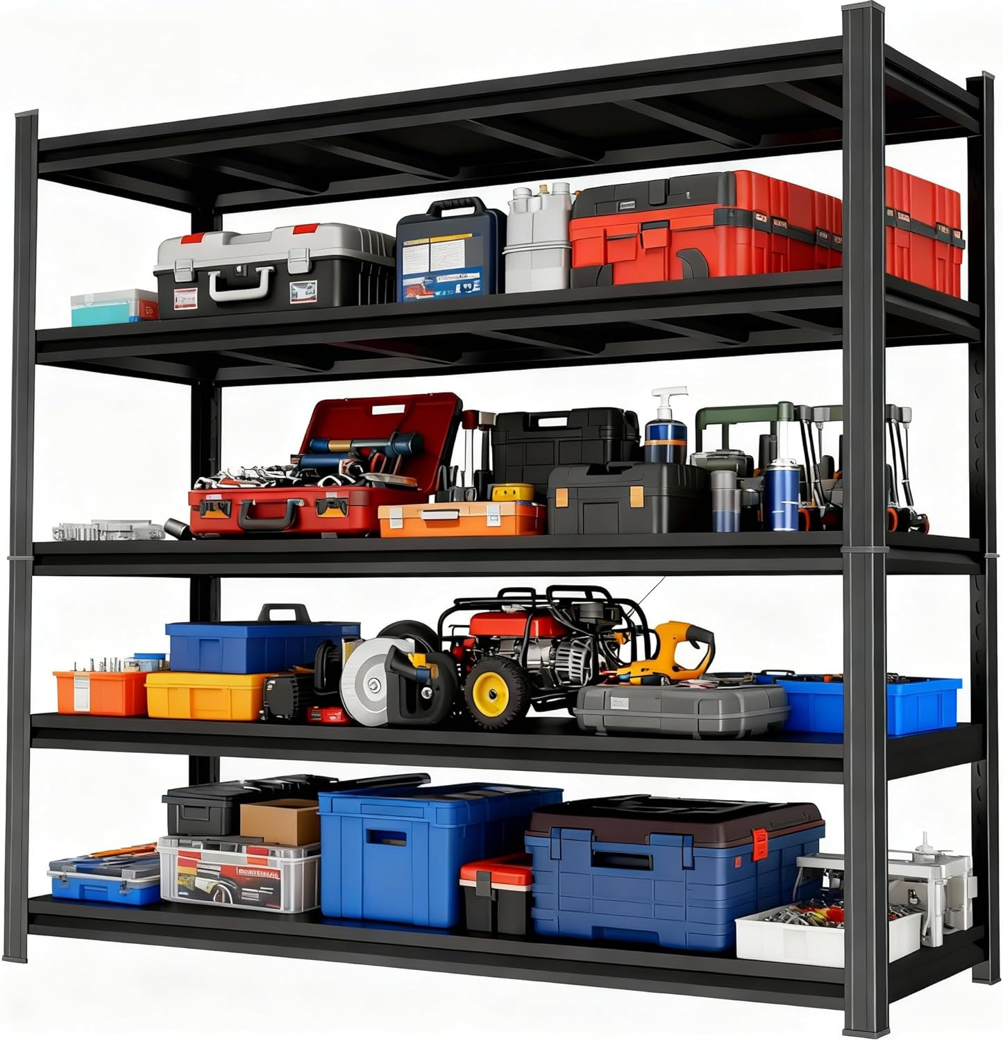 Heavy Duty Garage Shelving Unit for Tools and Equipment Storage
