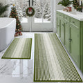 Bathroom Rugs and Mats Set 2 Piece Chenille Bath Rugs - Soft Absorbent