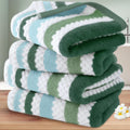 Waffle Hand Towels Set of 4 - 100% Cotton, Quick Dry, Soft