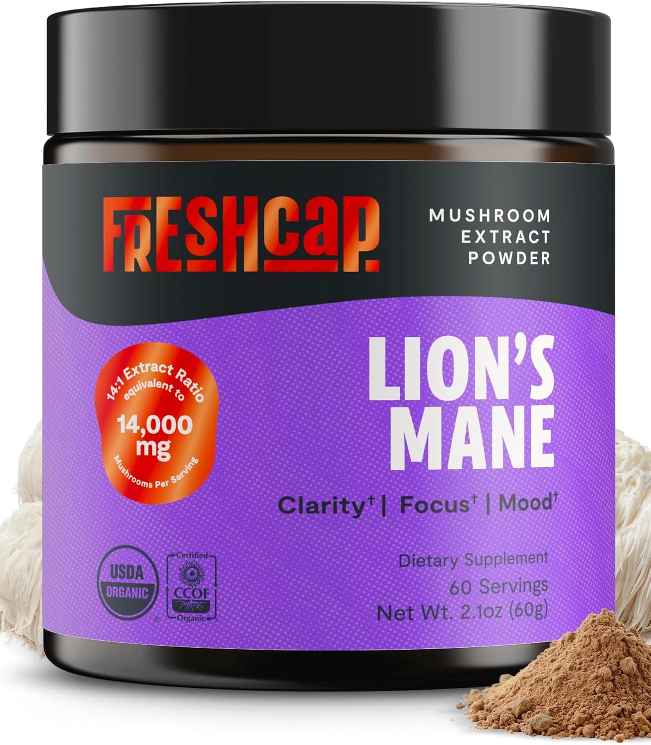 Lions Mane Supplement Powder for Focus & Memory Support