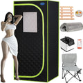 Ultimate Portable Sauna: 15 Temp Levels, Remote Control, Folding Chair