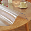 LovePads 2mm Frosted Round Table Cover Protector 48 in - Durable