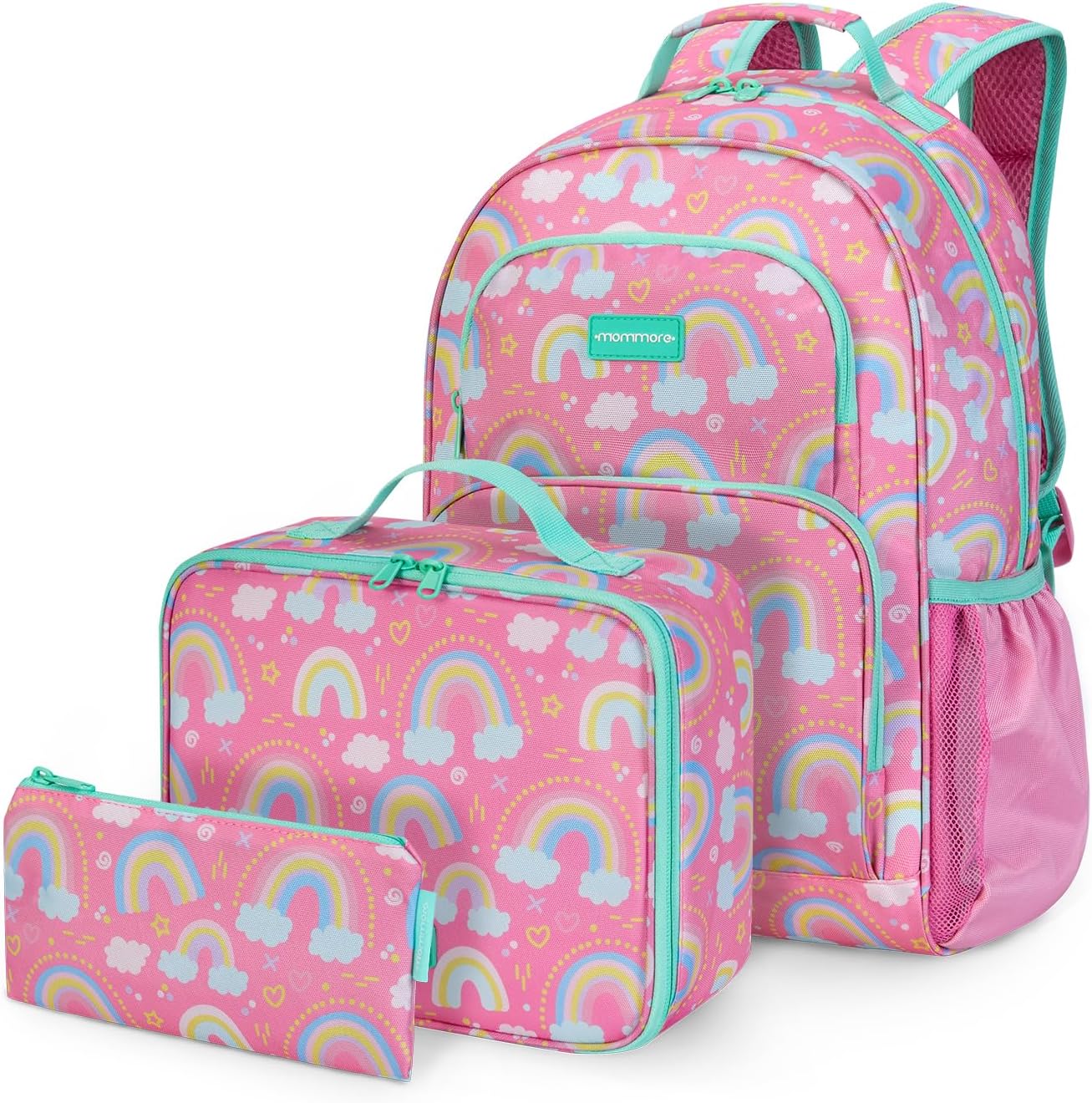 mommore Kids Backpack Set for Boys Girls Lightweight School