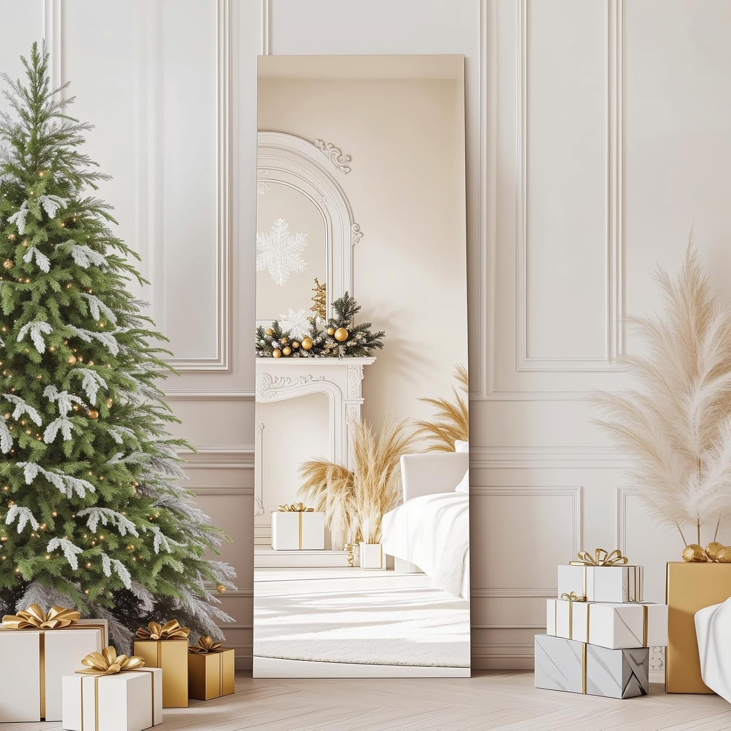 Kosmonia 56x18 Frameless Full Length Mirror with Silver Coating