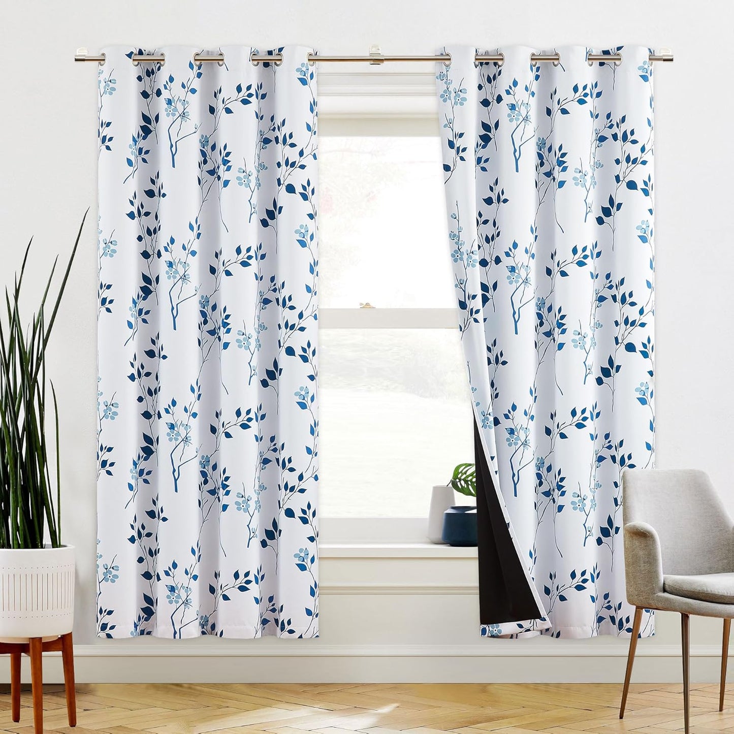 Beauoop Floral Blackout Curtains for Maximum Privacy and Style