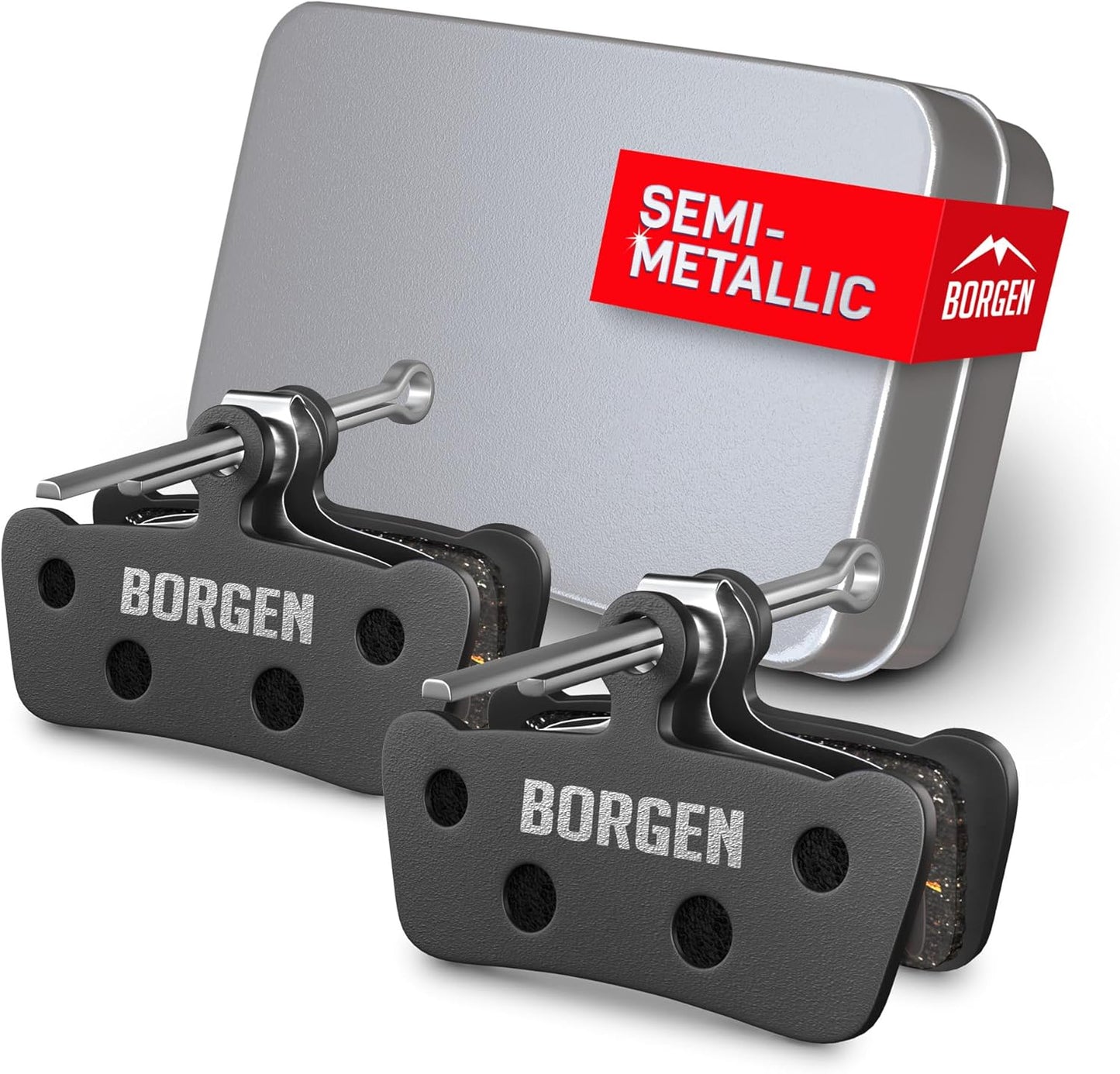 Borgen 2 Pairs Brake Pads for SRAM - Ultimate Compatibility