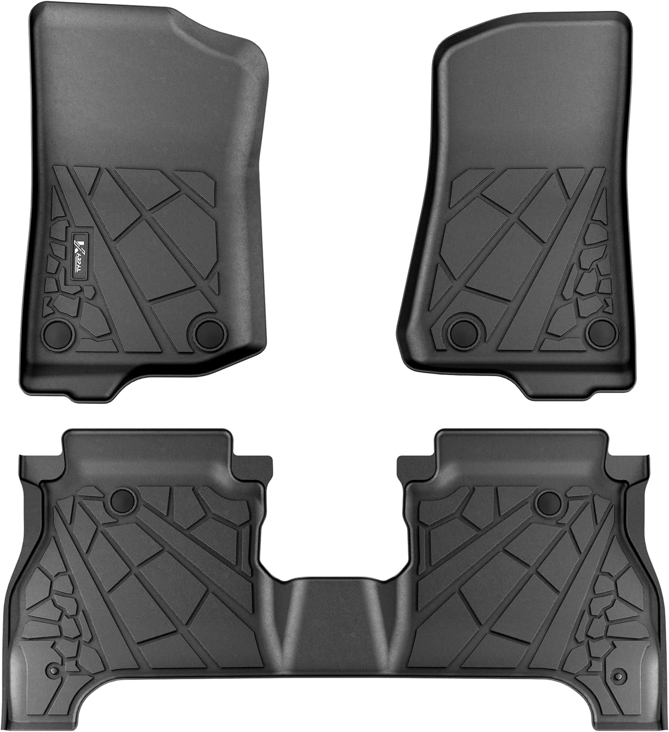 KARPAL Floor Mats for Jeep Gladiator JT 2020-2025 All Weather