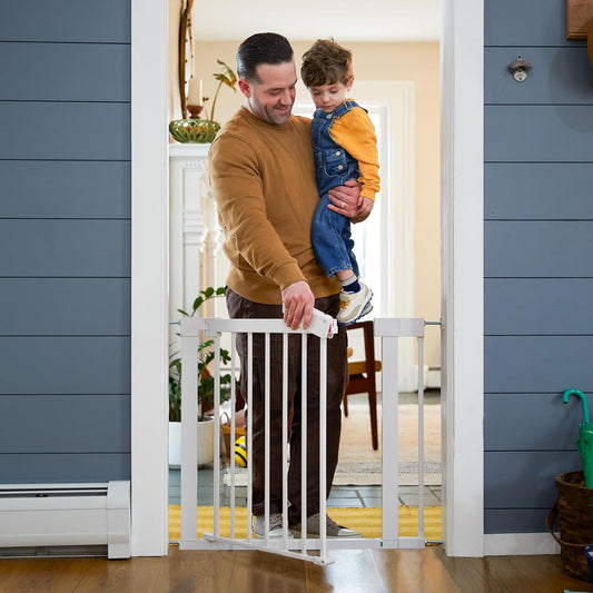 SecureTech No-Drill Baby Gate: Pet-Friendly, Doorway Safety Solution