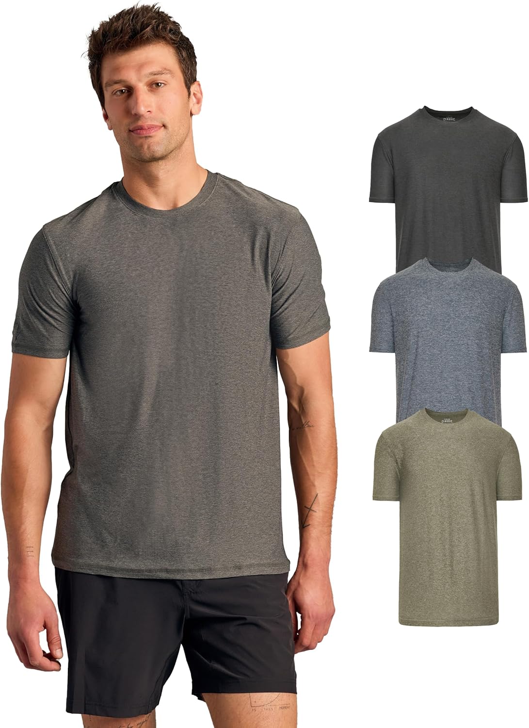 True Classic Workout Shirts for Men - Performance Fit & Comfort