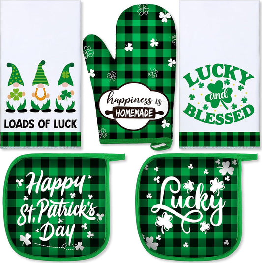 St. Patrick's Day Farmhouse Kitchen Set - 5pcs