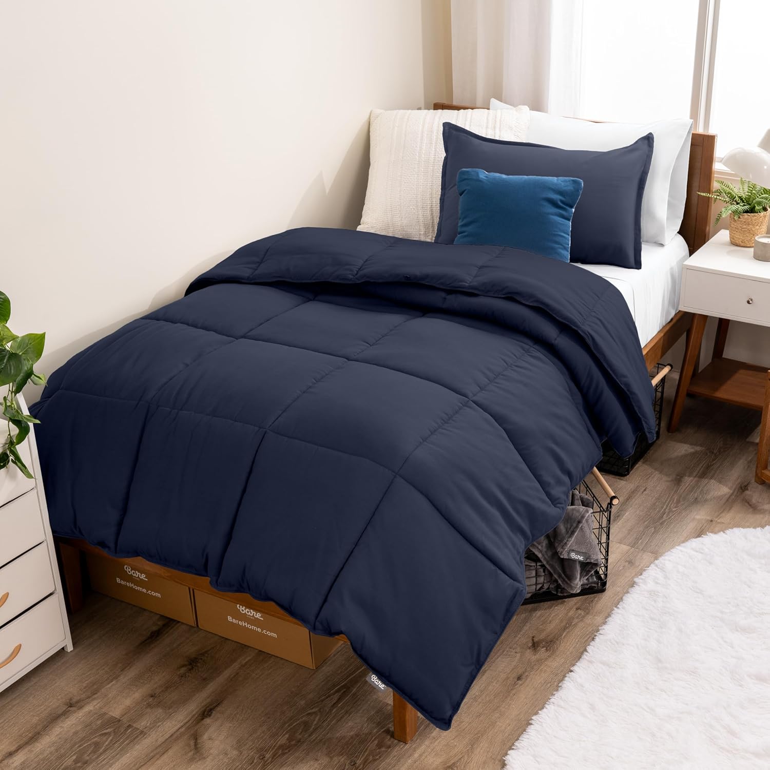 Bare Home Comforter Set - Ultra-Soft Goose Down Alternative