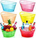 Plastic Ice Buckets 6 Pack 4.5L Multicolor - Party Cooler
