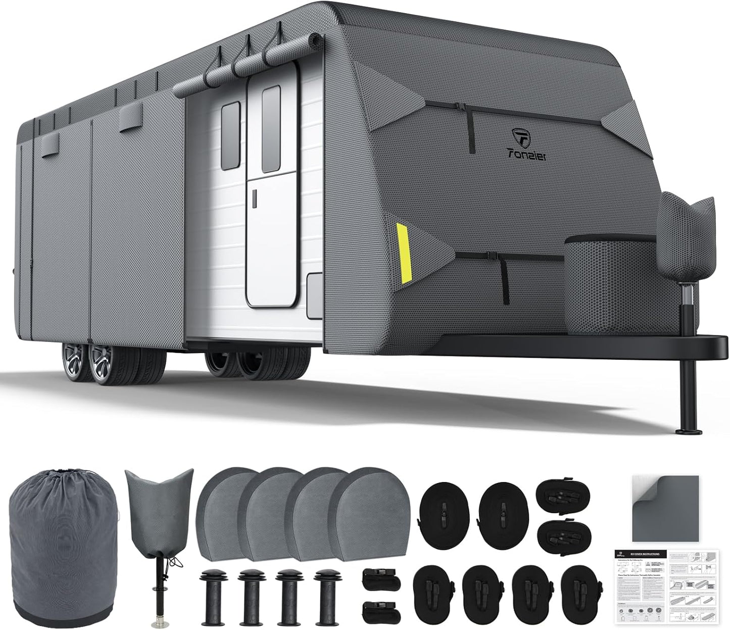 RV Cover 20-22ft: Extra Thick 7 Layers Waterproof Protection