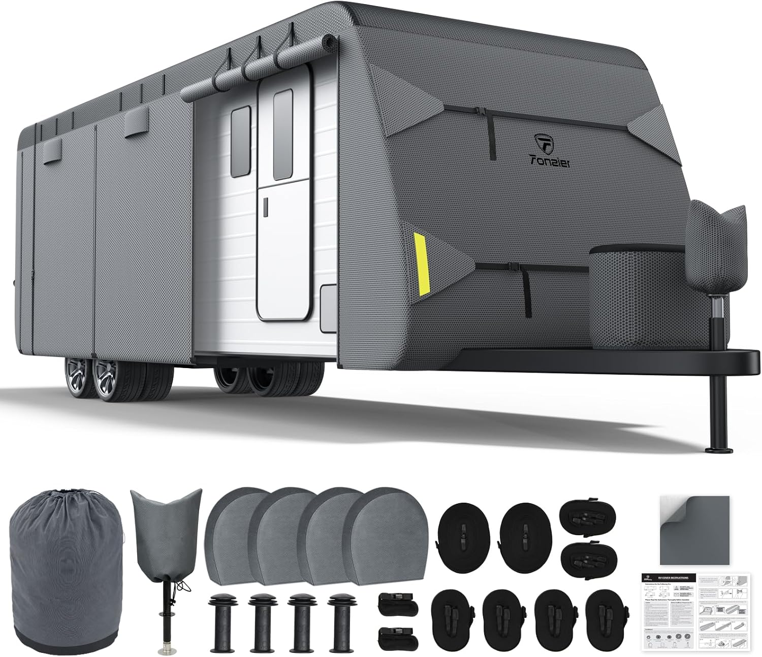 RV Cover 20-22ft: Extra Thick 7 Layers Waterproof Protection