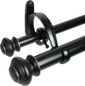 Decopolitan Urn Telescoping Double Drapery Rod Set for Stylish Homes