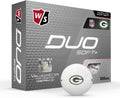 WILSON Staff Duo Soft/Soft+ NFL Golf Ball - Soft Feel, Long Distance