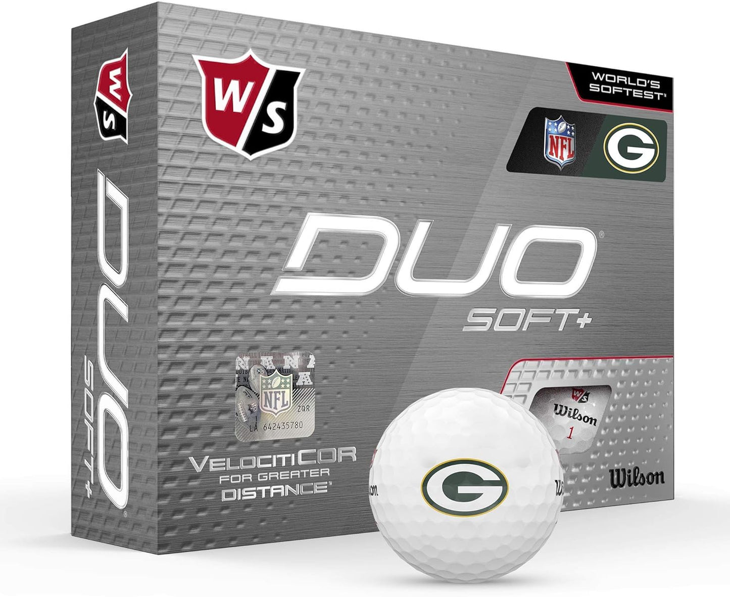 WILSON Staff Duo Soft+ NFL Golf Ball - Unmatched Softness & Distance