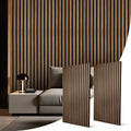 Wood Slat Acoustic Wall Panels 2PC 47.24x23.82 in - Walnut
