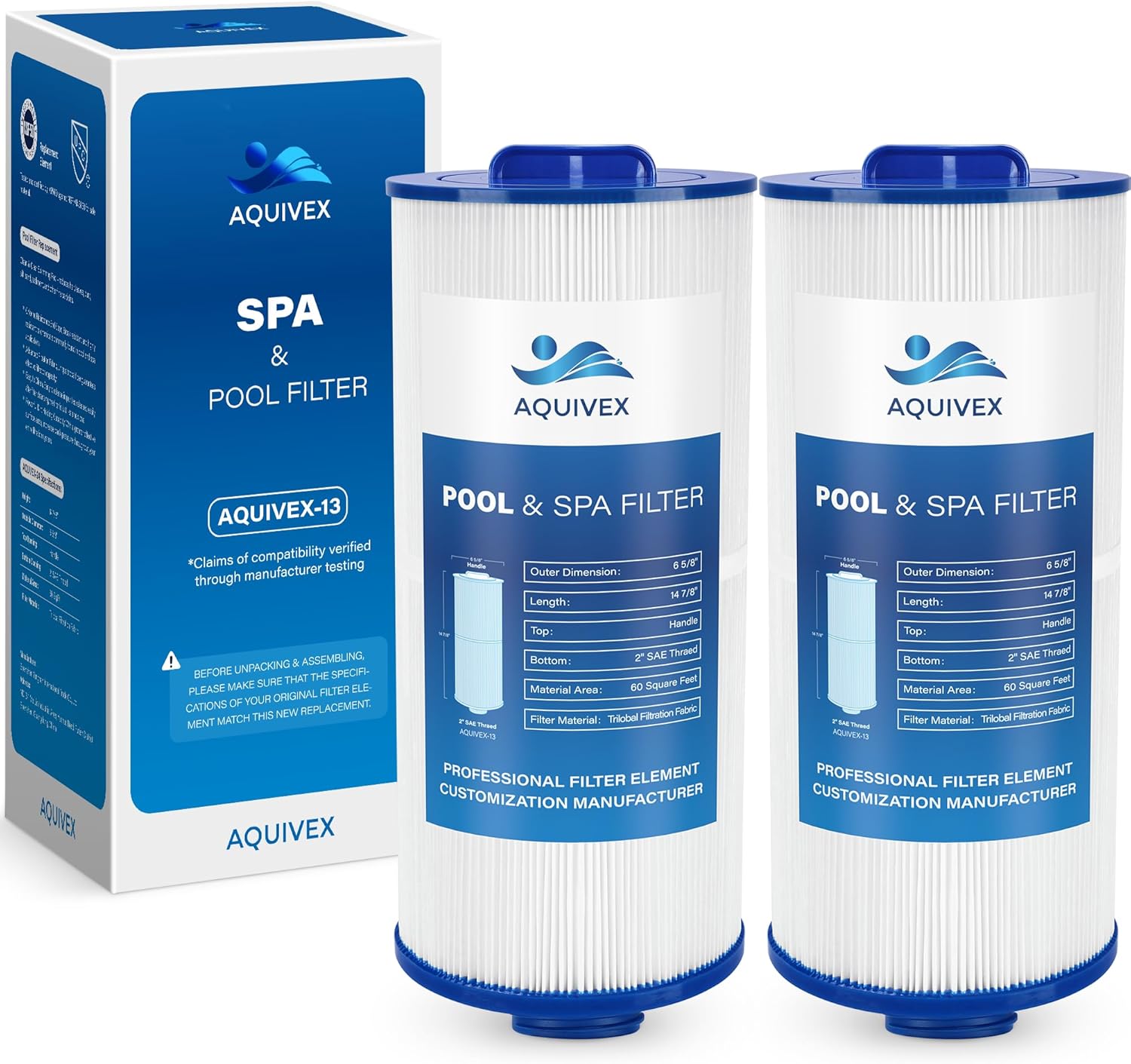 6000-383A Hot Tub Spa Filter for Jacuzzi J-300, J-400, J-500