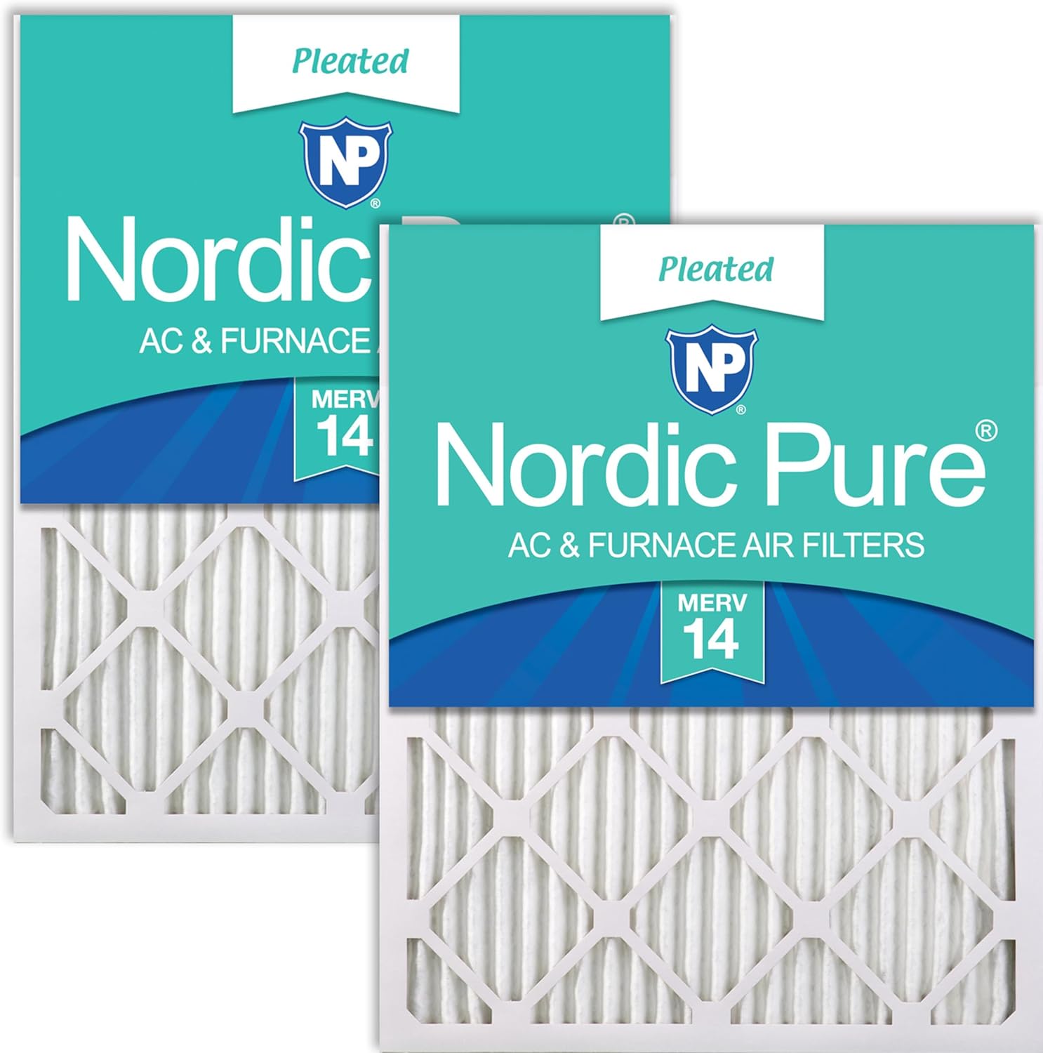 Nordic Pure 16x25x1 Pleated MERV 14 Air Filters for Health