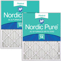 Nordic Pure 24x30x1 Pleated MERV 14 Air Filters 2 Pack - High