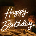 Happy Birthday Large Neon Sign for Wall Decor - Bright, Dimmable Party