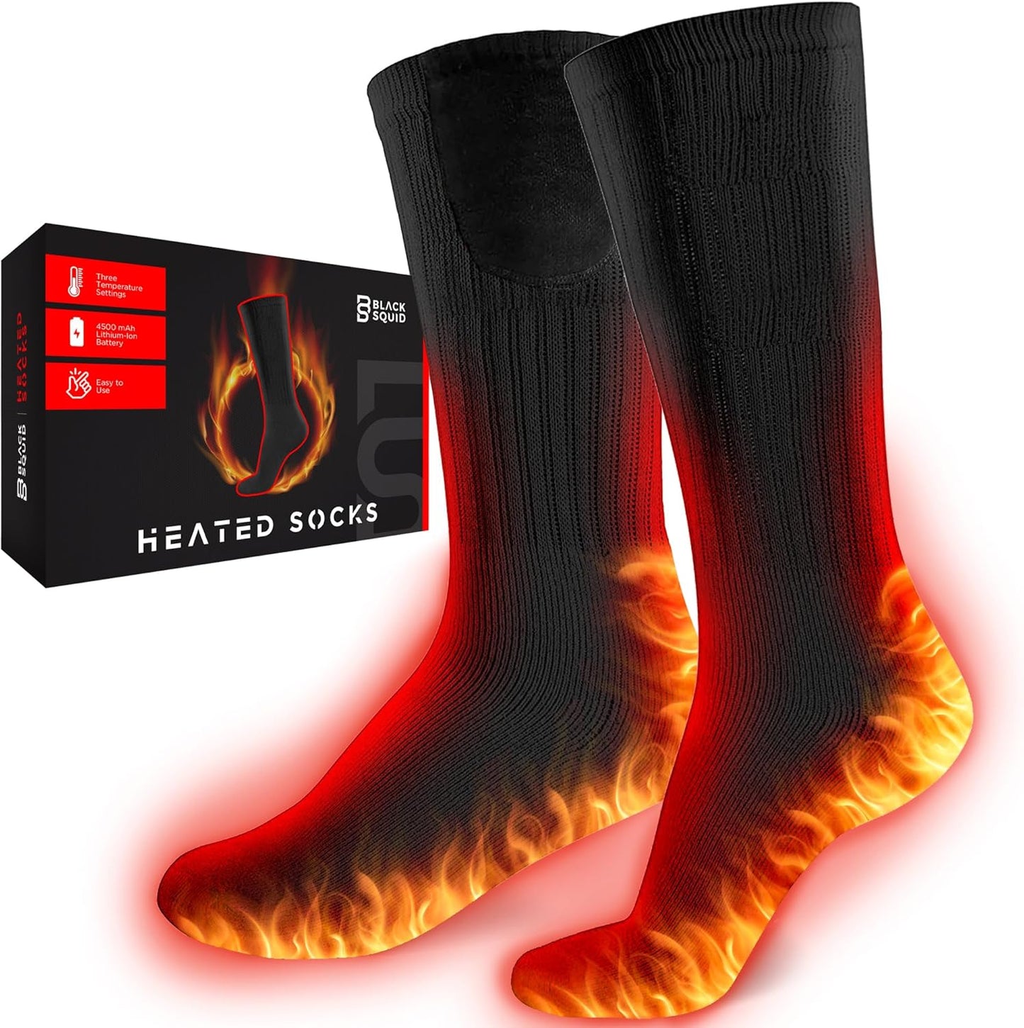 Rechargeable Heated Socks for Men and Women - Cozy Foot Warmers