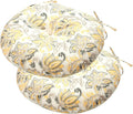 Tufted Round Bistro Chair Cushions Set of 2 for Comfort