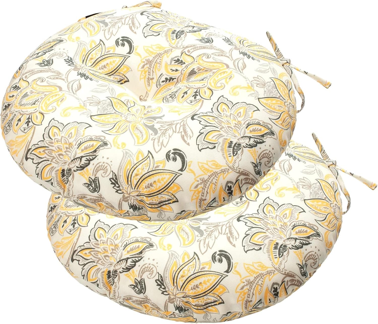 Tufted Round Bistro Chair Cushions Set of 2 for Comfort